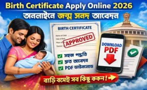 Birth Certificate Apply Online 2026 | অনলাইনে জন্ম সনদ আবেদন ও PDF ডাউনলোড করার সহজ উপায় NEWS WB SAIN BLOG