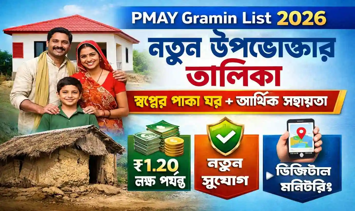 PMAY Gramin List 2026: নতুন উপভোক্তা তালিকা প্রকাশ, গ্রামীণ বাড়ি ও আর্থিক সহায়তার বড় আপডেট, Big Update, 6 PMAY Gramin List 2026: নতুন উপভোক্তা তালিকা প্রকাশ, গ্রামীণ বাড়ি ও আর্থিক সহায়তার বড় আপডেট NEWS WB SAIN BLOG